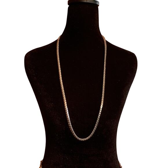 Vintage Silver Tone 34 Inch Thick Chain - Picture 1 of 5